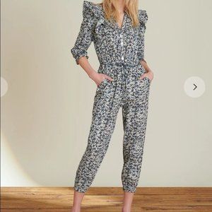 Veronica Beard Tanay Batik-Print Jumpsuit